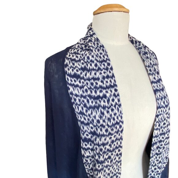 Saturday Sunday Anthropologie Linen Shrug Cardigan Aztec Coastal Oversized-M/L - Picture 2 of 14